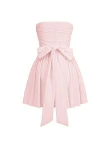 Robe de soirée élégante pour dames, idéale pour les vacances à la plage, les rendez-vous, la Saint-Valentin, la fête des mères, l'été avec décolleté, la taille affinée de manière sexy, les fêtes de rentrée scolaire, les thés dansants, les occasions festives