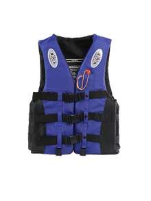 1PC Professional With Straddle With Thickened Life Jacket, Large Buoyancy Adult Swimming, Fishing, Boat, Flood Control, Teenager's Survival Portable Vest, Beach Essentials, Beach Accessories, Pool Float