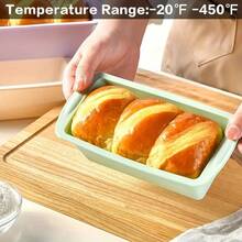 Silicone Rectangular Baking Pan, Non-Stick & Easy Release, Rectangular Silicone Cake Baking Tray For Baking Bread, Soft Silicone Baking Molds And Bread Molds, Loaf Pan, Brownie Rectangle Baking Pan, Cake Mold