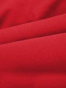 冬季男士保暖加厚背心，休闲无袖夹克宽松背心，秋季 - 紅色 - 查看 5