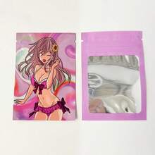 100pcs Resealable Mylar Bags,Aluminum Foil Waterproof & Smell-Proof Food Storage Pouches With Window,Storage Pouch For Snacks,Candy,Cookies,Exotic Spices,Reusable 1G Mini Zipper Bags,Gifts Packing,Cosmic Themed Packaging Bags - 2.75x3.94inch - View 4