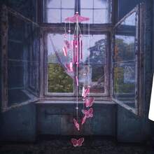 1pc Beautiful Hanging Butterfly Bell Wind Chime - For Outdoor Decorations! - Multicolor - View 4