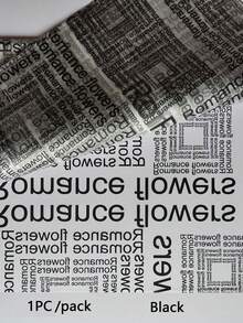 20 Stücke/Packung Transparentes mattiertes Geschenkpapier mit englischem Blumenmuster, Bouquet Geschenkverpackungspapier, Material für Blumenarrangements