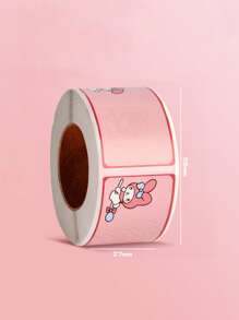 Sanrio 300Pcs/Set Kuromi Roll Stickers Name Stickers Stationery Stickers Cute My Melody Cinnamoroll Handwritten Name Stickers Cartoon Handbook Stickers Back To School School Supplies(Some Parts May Be Random)