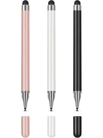 3-Pack Tablets Stylus Pen All Touchscreen With Precision Disc Tip, 2-In-1 Universal Stylus Compatible With Android, IOS, Surface, And Phone– Writing, Drawing, And Note-Taking