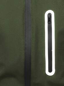 1 buc Jachetă de exterior cu glugă, rezistentă la vânt și impermeabilă pentru bărbați, haină funcțională pentru toamnă/iarnă