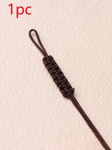 1 pièce Fil de perles en acrylique de haute qualité pour hommes et femmes, couleur unie en soie, convient pour la fabrication de bracelets et de colliers DIY - Élément de bijouterie non élastique, tricoté