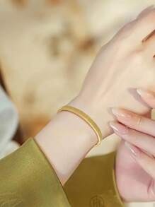 1pc Women's Elegant Waterproof Discoloration-Resistant Stackable Charm Tennis Bracelet Jewelry