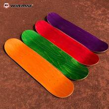 WIN.MAX 1pc 7-Ply Maple Double Kick Skateboard Deck, Suitable For Kickboard, Balance Board, Skateboard Body, Skateboard Parts, Replacement Deck, Wheels Not Included - 7-layer Double Rocker Board - View 4