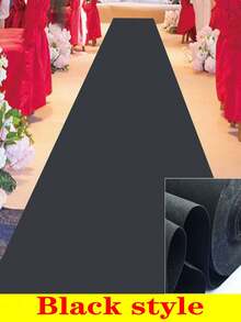 1pc Disposable Aisle Carpet 78.74in/196.85in/393.7in, Navy Blue, Light Blue, Red, Black And White Aisle Carpet, Floor Mat, Event Party, Wedding Opening Ceremony, Celebration Aisle Carpet, Welcome Mat For Stage Full Coverage, Outdoor Commercial Carpet, Fashion Show Runway Carpet - Non-Slip Runway Carpet, Event/Wedding/Photography Use - Multicolor - View 8