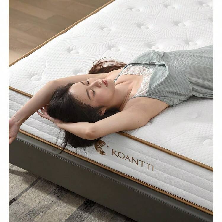 KOANTTI ポケットコイルマットレス 20cmのダブルマットレス ホワイトの