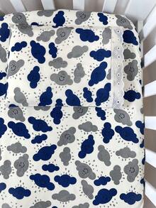 Laura Baby 2-Piece Sheet Set For American Standard Crib Or Mini Crib 100% Cotton - 海洋雲 - 查看 3