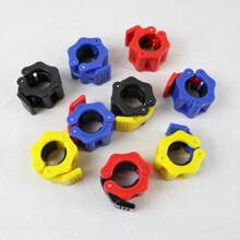 1 对快速释放哑铃夹 - 杠铃环，2.5 厘米弹簧，PVC 材质，非常适合情人节、圣诞节、新年、父亲节礼物 - 彩色 - 查看 7