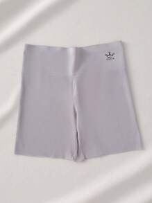 3pcs/Pack Women High Waist Smooth Panties, Comfortable Breathable Plain & Printed Design, Seamless Tummy Control, Slip-Proof Shorts