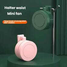 Portable Mini Bladeless Fan-3-Speed Waist Clip Fan With 360° Rotation Ultra-Silent Hands Free Cooling For Camping Hiking Sports Outdoor Work