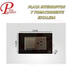 placa Contacto Dúplex,Apagadores Sencillos,Doble Apagador,apagador con Contacto - 030590 - Ver 1