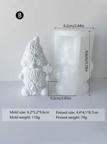8pcs Combination Dwarf Candle Silicone Mold DIY Dwarf Stone Handmade Holiday Gift Mold