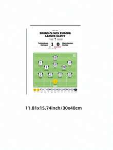 1Pc Tottenham Hotspur 2025 Europa League Champions Canvas Poster Vintage Stadium Victory Wall Art, Đồ trang trí thể thao cho phòng trò chơi/Man Cave/Phòng ngủ/Phòng khách/Văn phòng, Quà tặng hoàn hảo cho người hâm mộ bóng đá & Đồ trang trí trở lại trường (Tranh dán tường bóng đá, Du lịch nghỉ dưỡng, Tốt nghiệp bãi biển, Tranh dán tường, Áp phích Funky) - Nhiều màu - Xem 11
