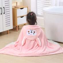 婴儿连帽浴巾，超强吸水超细纤维浴巾，卡通图案