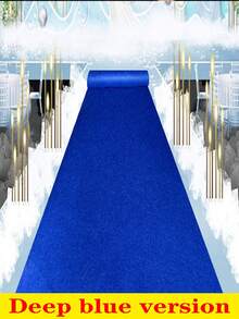 1pc Disposable Aisle Carpet 78.74in/196.85in/393.7in, Navy Blue, Light Blue, Red, Black And White Aisle Carpet, Floor Mat, Event Party, Wedding Opening Ceremony, Celebration Aisle Carpet, Welcome Mat For Stage Full Coverage, Outdoor Commercial Carpet, Fashion Show Runway Carpet - Non-Slip Runway Carpet, Event/Wedding/Photography Use - Multicolor - View 11