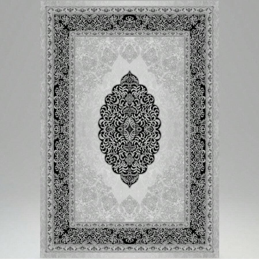 Made In Turkey - 60x100 Cm Digital Print Rug With Dot Non-Slip Foam Backing – 100% Polyester - Burnt Orange - View 1