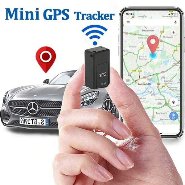 Mini GF-07 GPS Tracker für Auto, Fahrrad, Haustiere, Kinder Echtzeit-Tracking, Positionierer mit starkem Magnet, Anti-Verlust-Ortungsgerät