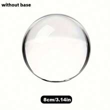 100/80/50mm, K9 Transparent Crystal Ball, Suitable For Home Living Room And Office Decoration, Magic, Photography Ball, Transparent Contact Juggling Ball, Feng Shui, Perfect Christmas And Valentine's Day Gift And Home Decoration - 透明 - 查看 9