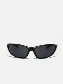 千禧年未来主义风格大框时尚眼镜学院风适合返校季佩戴的环绕式墨镜