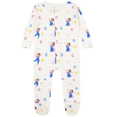 Ms. Rachel Baby Grow, Adorable Baby Sleepsuit For Girls, Girls Babygrow, Official Merchandise