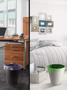 200 pièces/100 pièces Sacs poubelle ultra épais et solides, sacs poubelle ménagers ordinaires portables, petits sacs poubelle, pratiques pour économiser l'espace, pliables pour cuisine, salle de bain, salon, chambre à coucher, bureau, salle de bain, sacs poubelle en plastique (15 pièces/rouleau 100 pièces/paquet 200 pièces/deux paquets)