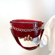 2025新款韩版百搭女士腰包，网红狂欢小包，ins风时尚单肩斜挎腰包，胸包，简约新款百搭时尚链条单肩斜挎包。