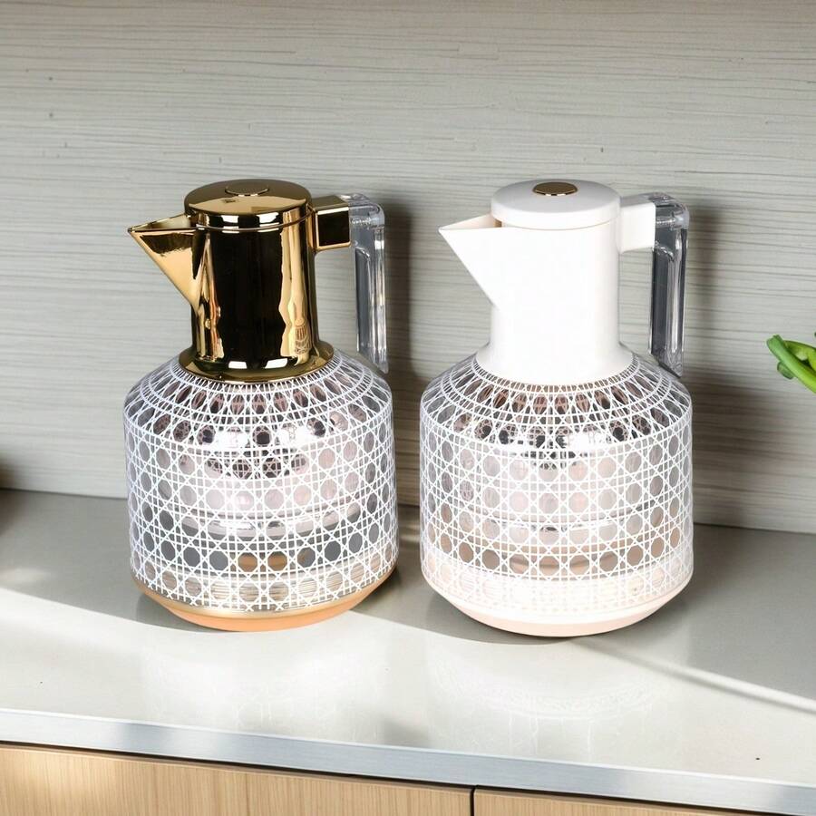 1000ml Coffee For Hot Drinks,Pink Glass Liner Carafe Hot -12Hours Water Bottle,Double Walled Thermoflask Coffee Pot For Hot Coffee Juice Tea Saudi National Day Saudi Saudi Arabia