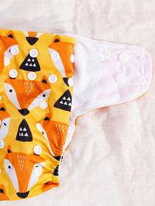 4 Packs Baby Cloth Diaper One Size Adjustable Washable Reusable For Baby Girls And Boys - Multicolor - View 8