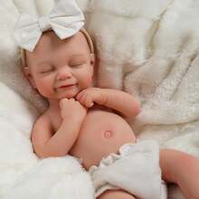 DreamyDolly Full Body Silicone Reborn Baby Dolls - 12 Inch (Weight 3 Lb) Weighted Full Silicone Realistic-Newborn Baby Doll Real Life Baby Dolls With Complete Accessories & Gift Box Realistic Babies,Baby Alive,Reborn Baby ,Kids Toy,Realistic,Lifelike Baby Dolls,Toys ,Doll Toys - Multicolor - View 9