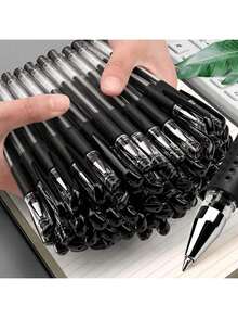 20 支黑色速干凝胶笔，0.5 毫米笔尖，书写舒适，圆珠笔，学校和办公室环境、学习和工作的好帮手 - 黑色 - 查看 3