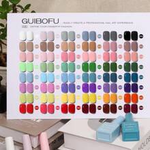 Set de 48 piezas de esmalte de uñas en gel de 15ml, serie de 48 colores con acabado brillante de otoño. Esmalte semipermanente con brillo y lentejuelas. Set de kit de arte de uñas con esmalte UV, todo en un solo color por frasco, para manicura y diseño de uñas.