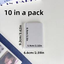 20 个 58x89 毫米垂直紧凑型硬卡夹，透明 3 英寸明信片保护套，适用于 Kpop 卡片、学校用品、返校 - 均碼 - 查看 8