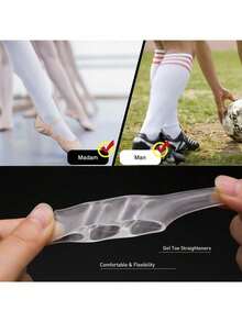 1/2/4/16 piezas Protectores de dedos de los pies de silicona transparente, convenientes para cubrir y proteger los dedos de los pies