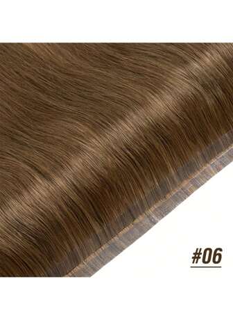 PU 发纬接发胶带接发真人发雷米接发直发无缝发隐形长胶带 PU 纬线人发束自然接发