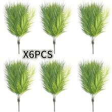 12pcs Artificial Palm Tree, Plastic Plants Greenery, Fake Tropical Shrub, Large Leaf, Suitable For Indoor/Outdoor Garden, DIY Basket Filler, Wedding Decor, Party Decoration, UV Resistant