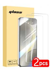 2 Stücke gehärtetes Glas Bildschirmschutz für Galaxy mit voller Abdeckung, einfache Installation, HD klar, unterstützt Fingerabdruckentsperrung, blasenfrei, kratzfest und splitterfest, gehärtetes Glas Bildschirmschutz Ultra HD, Geschenk für Geburtstag/Ostern/Valentinstag/Weihnachten/Familie/Freunde/Jungen/Freundin