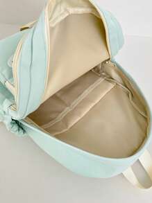 Mochila de Moda Feminina Colorblock, Bolsa com Multibolsos de Grande Capacidade para Carregar Livros, Tablet, Alça de Ombro Ajustável, Adequada para Uso Casual, Compras, Escola, Viagem