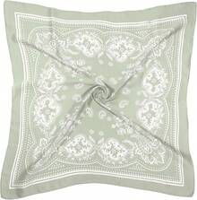 Satin Head Scarf - 27.5 Inch Silk Hair Wrap For Women - 淺綠色 - 查看 1