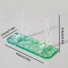 1pc Multi-Functional Acrylic Display Stand, Candy Color Card Frame Base, For Anime Peripheral Storage, Badge Holder