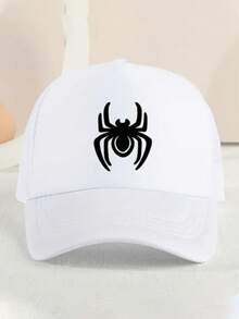 1 件可爱蜘蛛网图案儿童棒球帽，可调节男女通用儿童防晒帽