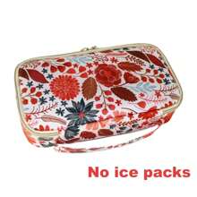 Sac isotherme portable grand pour l'insuline - Conception légère et durable pour le camping et les voyages extérieurs, compartiment isolé pour préserver les médicaments, sac isotherme pour médicaments | Sac motif floral | Refroidisseur en polyester
