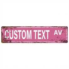 1pc Customized Iron Street Sign, Indoor Wall Decor For Home And Office, 4x16 Inches