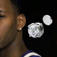 Set di 6 orecchini in acciaio inossidabile senza foratura, orecchini magnetici per uomo e donna, molletta magnetiche senza foratura