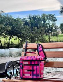Summer Thermal Bag With Adjustable Crossbody Strap - Pink - View 2