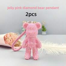 2 peças/1 peça Urso Furadeira Criativo DIY, Feito por Você Mesmo, Uma Variedade de Cores Opcionais, Também Pode Ser Usado para Decorar Bolsas, Correntes de Telefone Celular e Diversos Pendentes de Chaveiro, Também Pode Ser Usado como Enfeite de Meia de Natal
